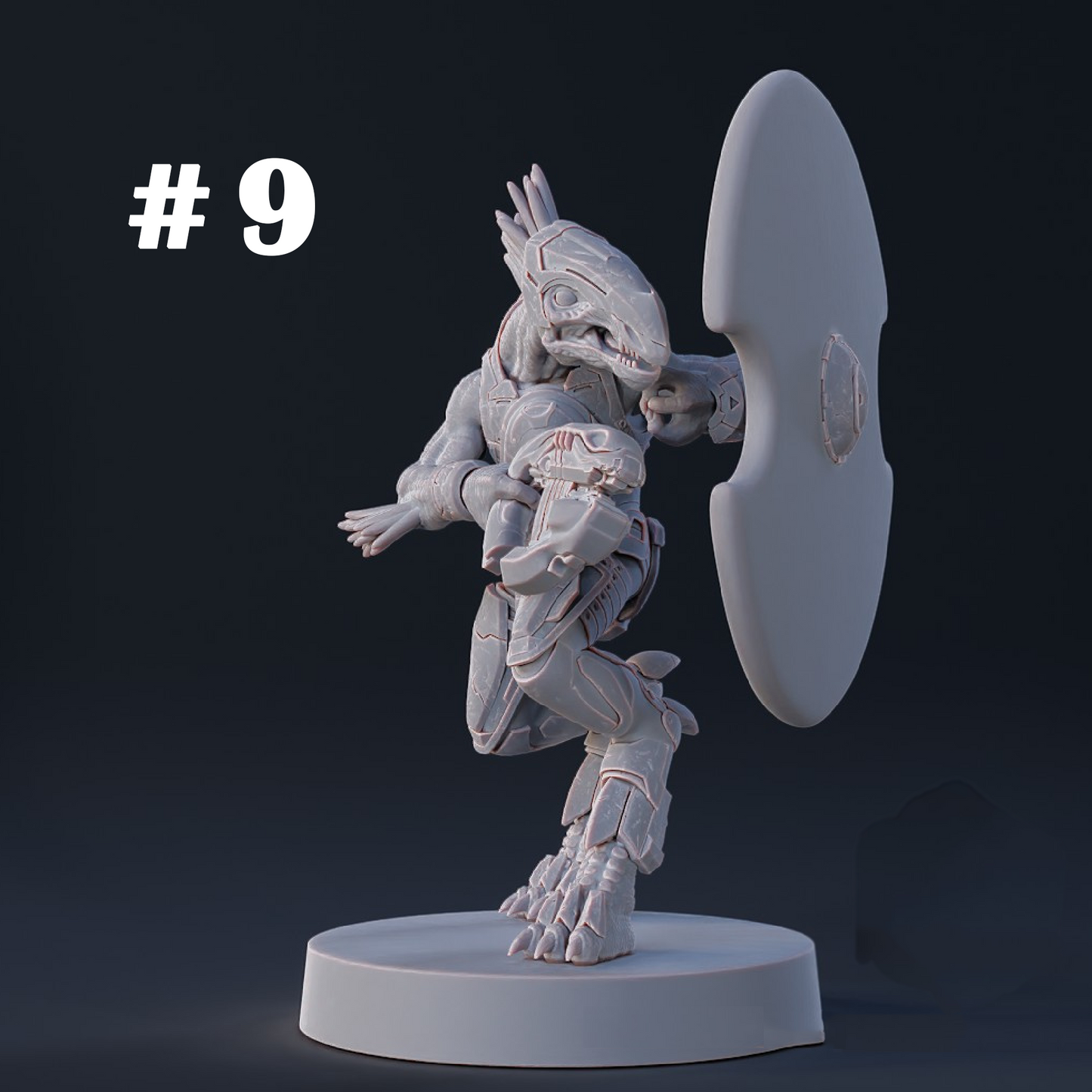 Halo Covenant Jackal Miniatures 1:48 Scale Miniatures for Tabletop- Galactic Armory - Sci-Fi Wargaming Figures