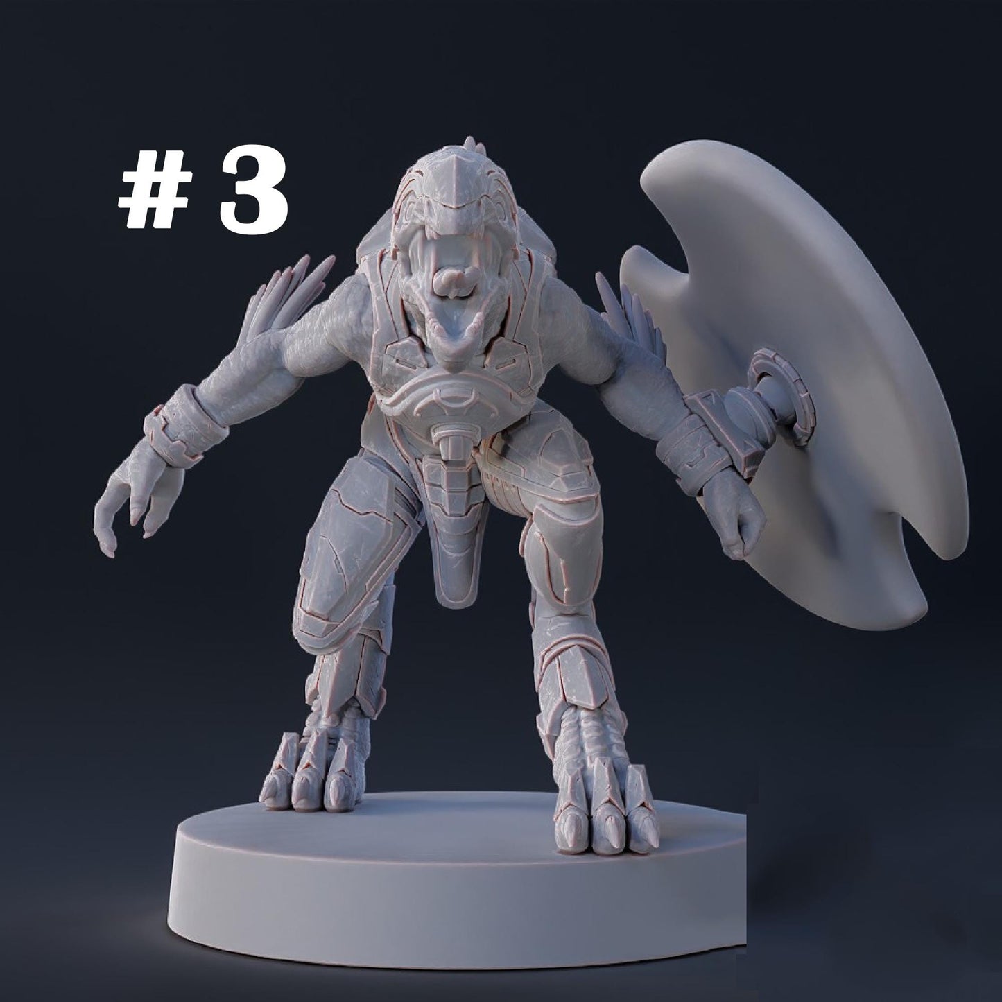 Halo Covenant Jackal Miniatures 1:48 Scale Miniatures for Tabletop- Galactic Armory - Sci-Fi Wargaming Figures