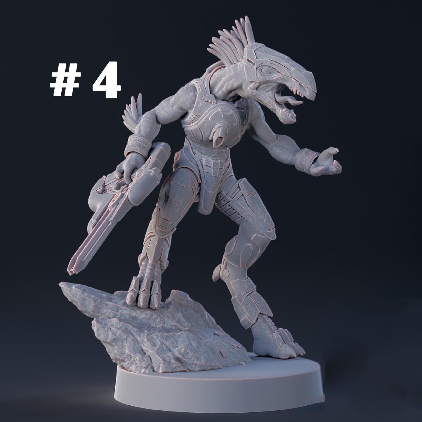 Halo Covenant Jackal Miniatures 1:48 Scale Miniatures for Tabletop- Galactic Armory - Sci-Fi Wargaming Figures