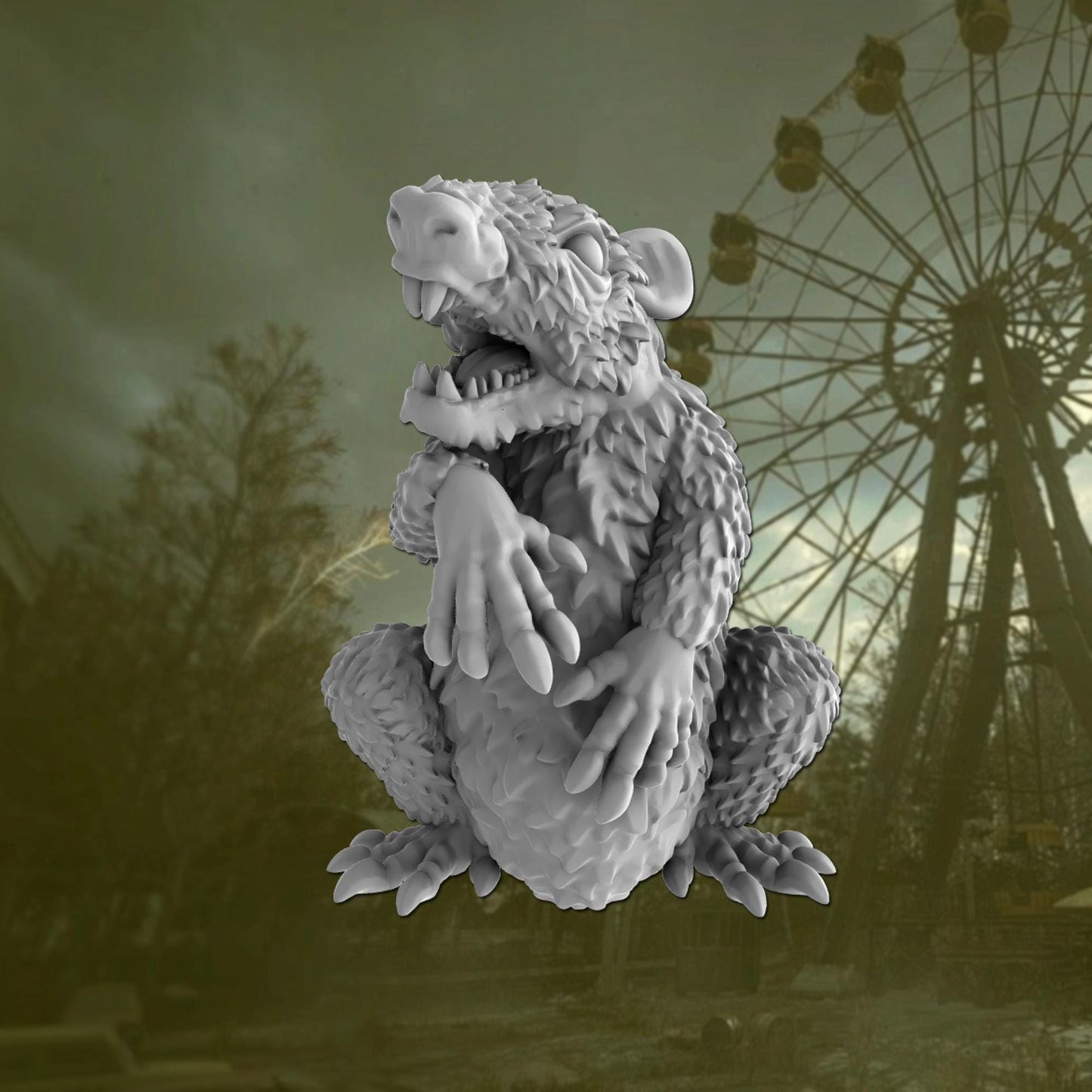 Mutated Rats - Tales from the Radiation Zone - Post Apocalyptic 28mm/32mmMiniatures for Zona Alfa/Fallout/STALKER Tabletop Gaming