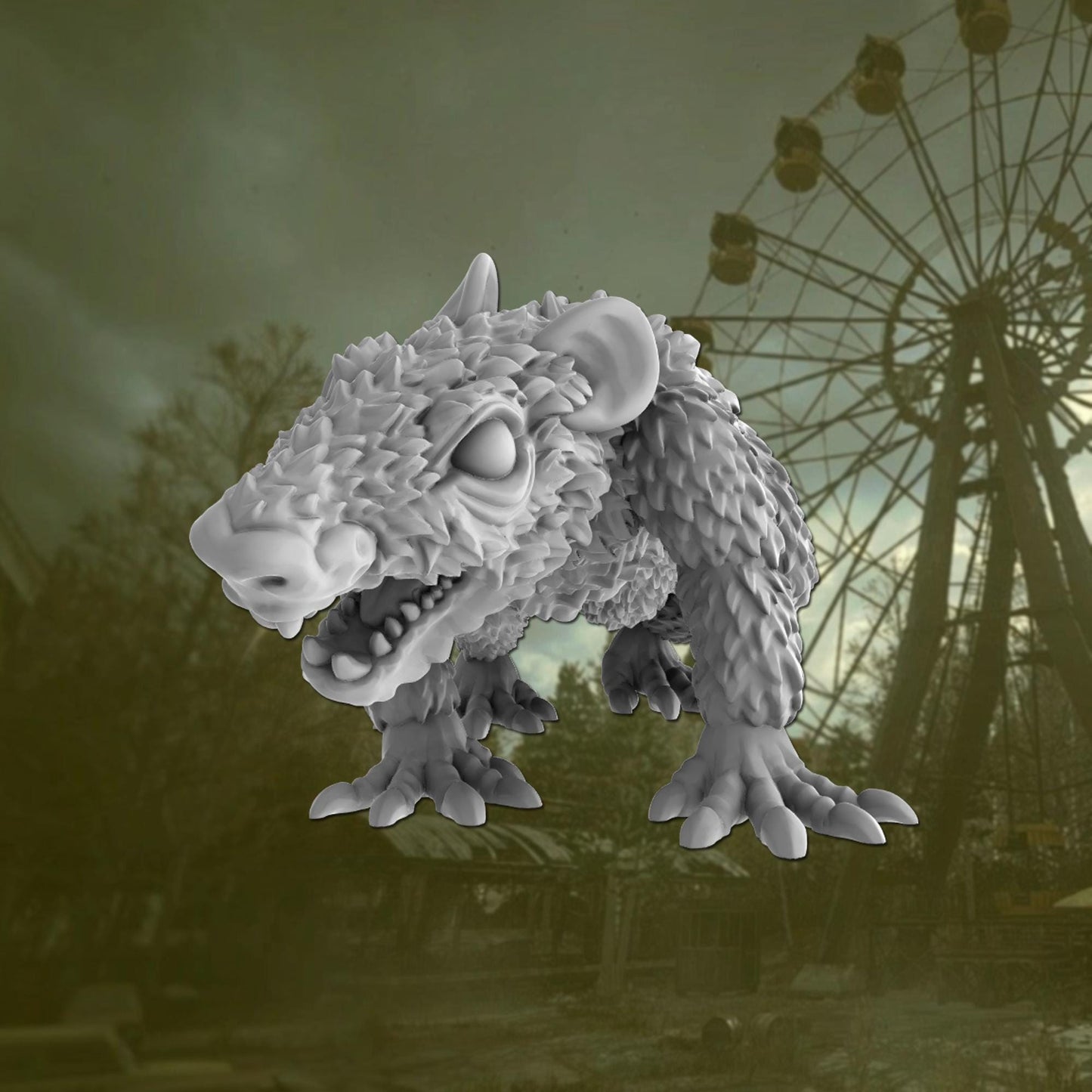 Mutated Rats - Tales from the Radiation Zone - Post Apocalyptic 28mm/32mmMiniatures for Zona Alfa/Fallout/STALKER Tabletop Gaming