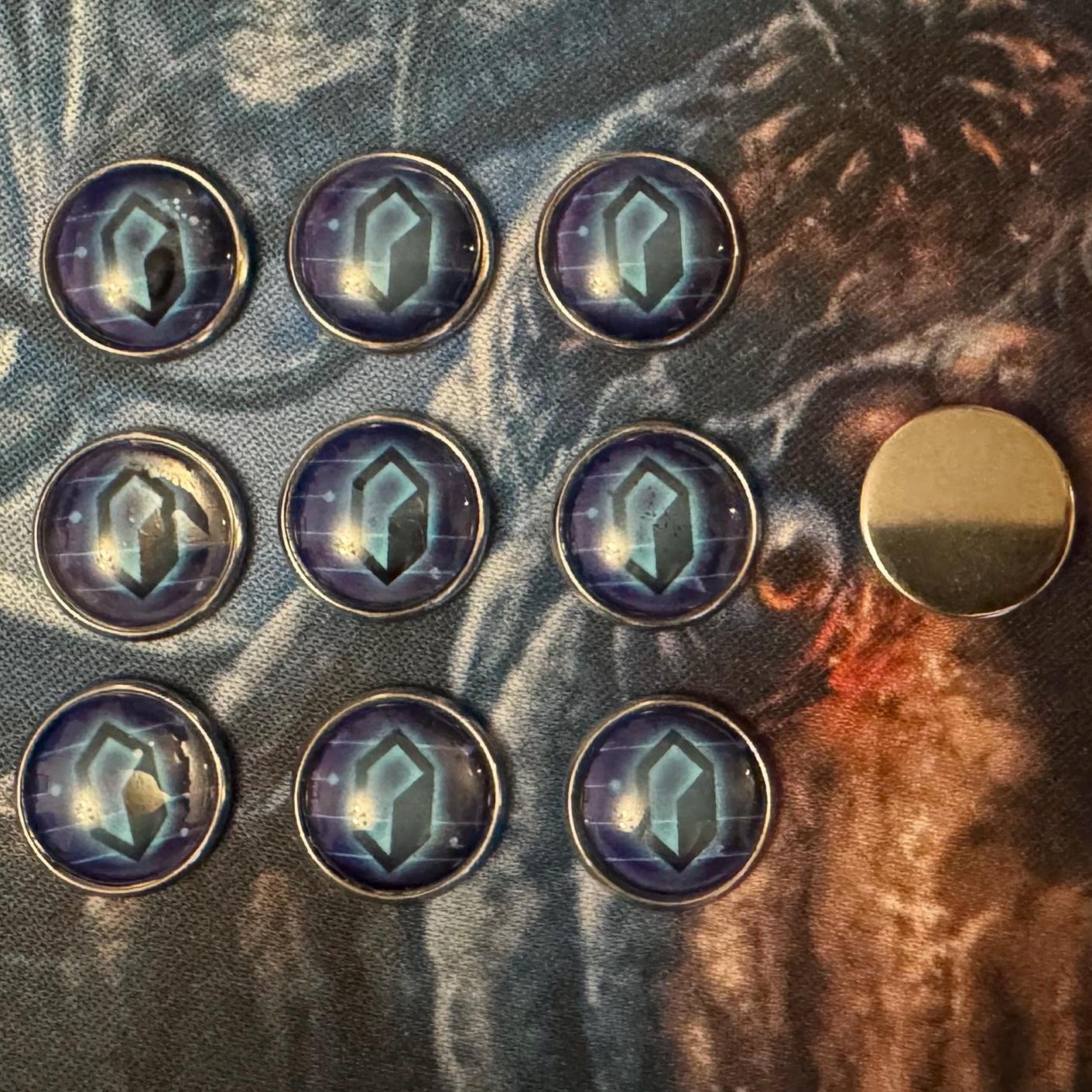 Android Netrunner Credit Tokens - Glass and Metal Tokens