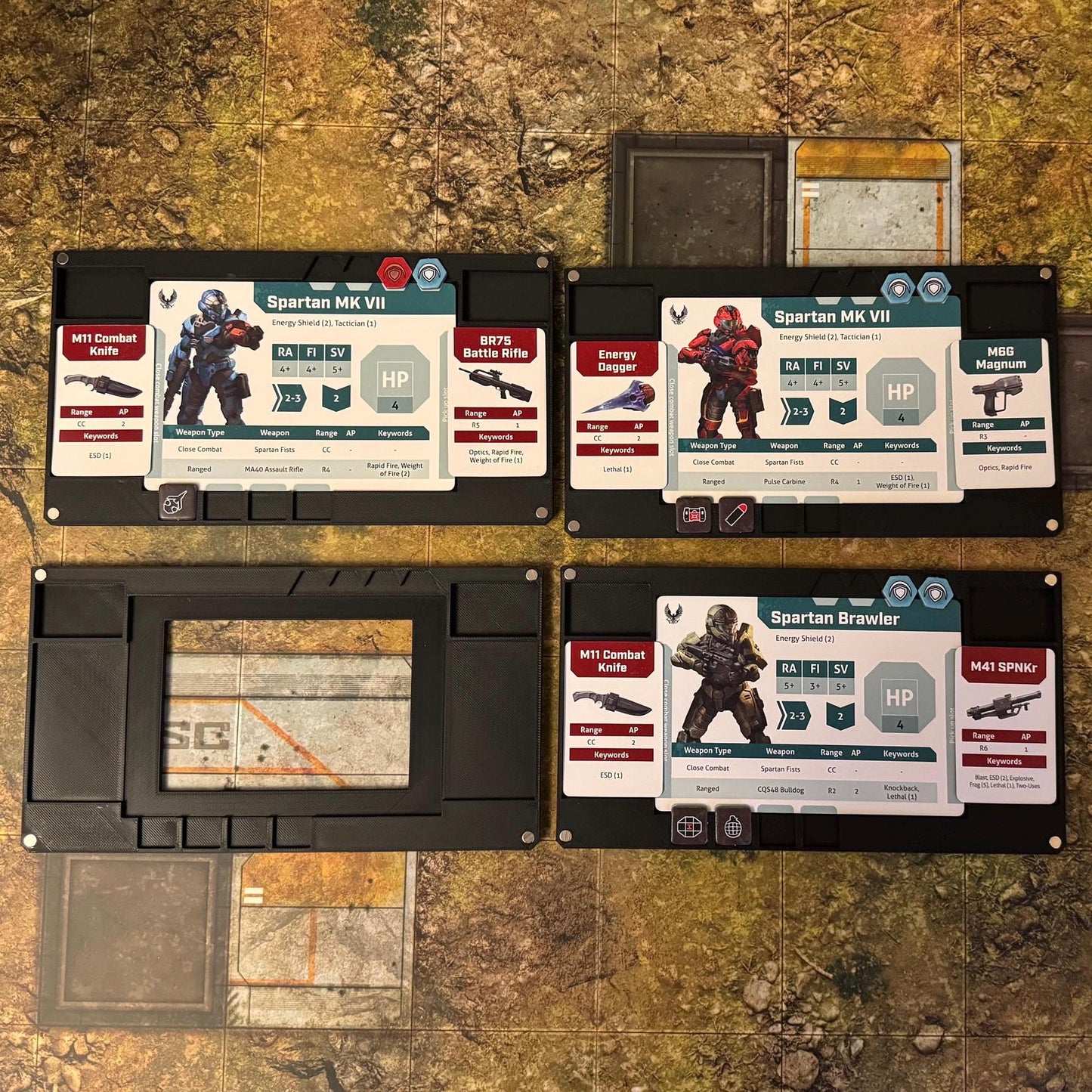 Halo: Flashpoint - Magnetic Unit Organizer Dashboards