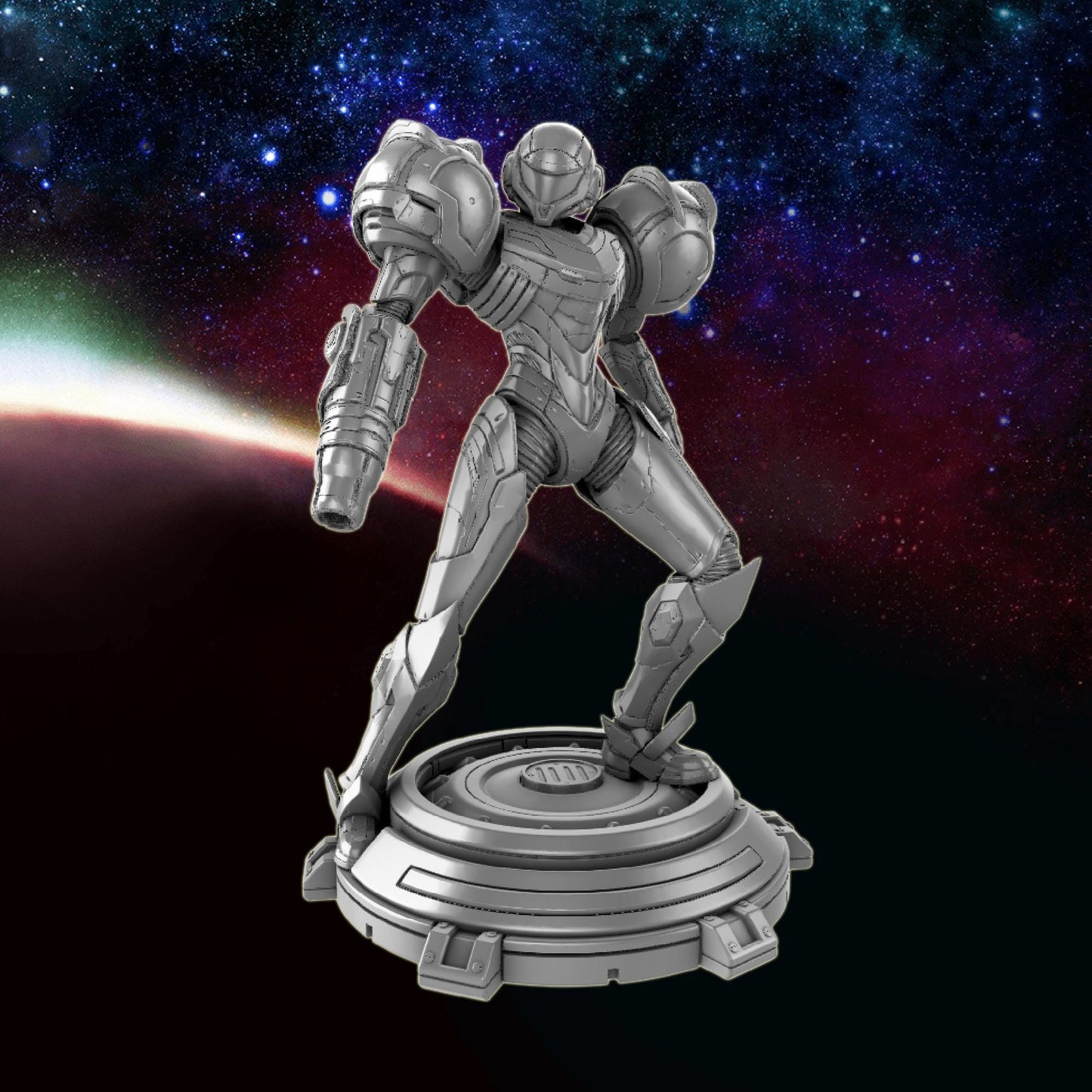 Prime Bounty Hunter Samus Statue - Bulkamancer Sculpts - 1/8 Scale - High Quality 3D Printed Multipart Resin Kit - Unpainted