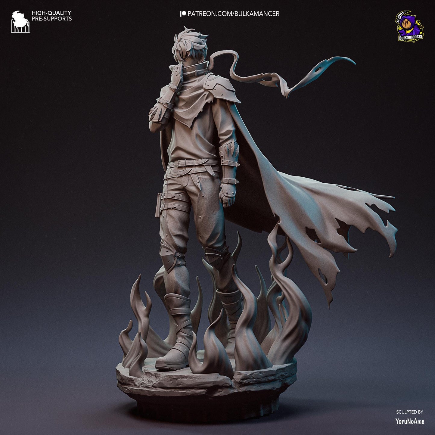 Sung Jin-Woo - Bulkamancer Sculpts - 1/8 Scale Statue or Mini - High Quality 3D Printed Multipart Resin Kit - Unpainted