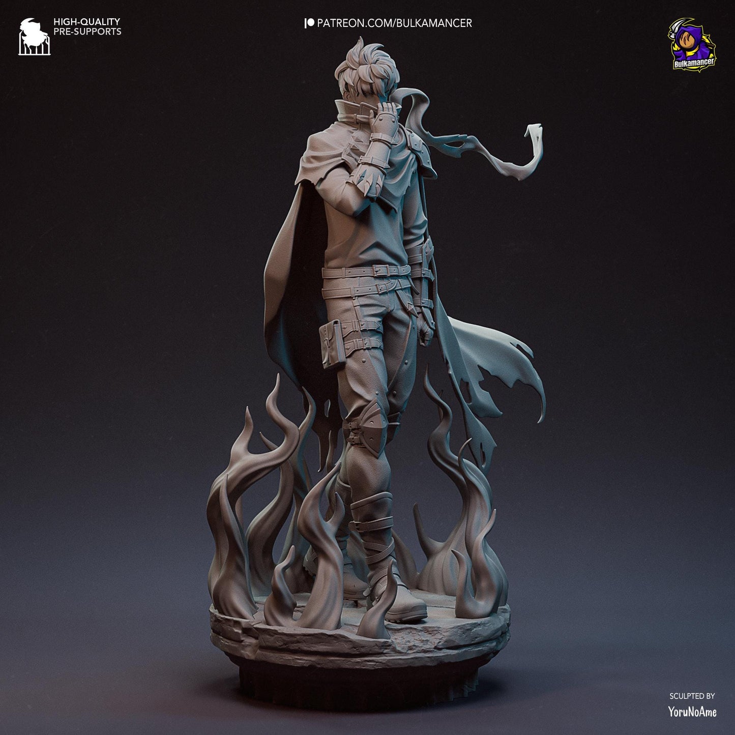 Sung Jin-Woo - Bulkamancer Sculpts - 1/8 Scale Statue or Mini - High Quality 3D Printed Multipart Resin Kit - Unpainted