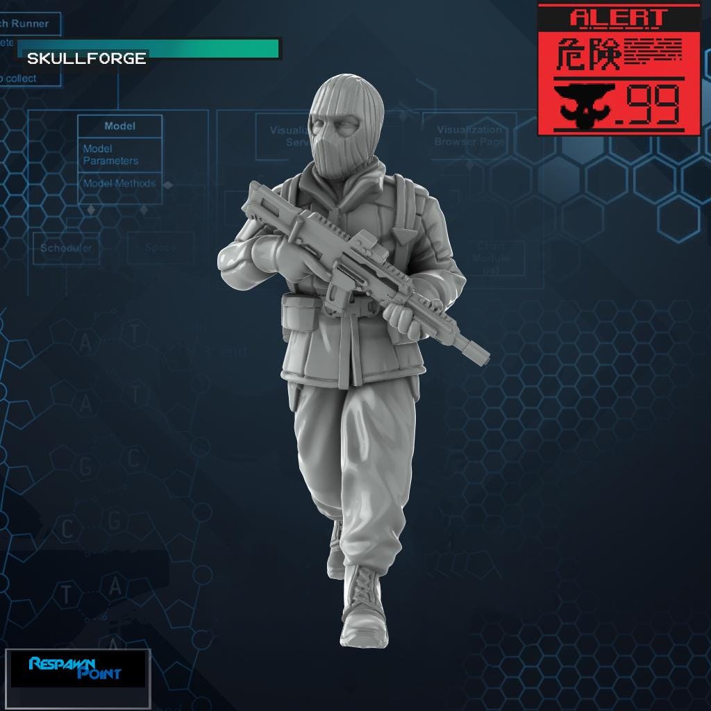 Tundra Wolf Soldiers - SkullForge Studios - Tabletop Miniatures for Tactical Espionage Action - High Quality 3D Printed Minis - Unpainted