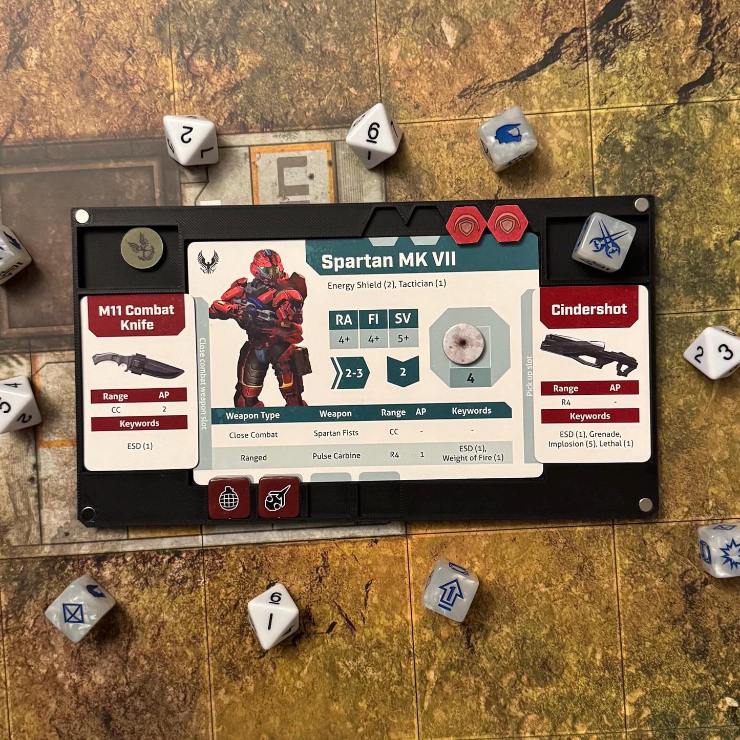Halo: Flashpoint - Magnetic Unit Organizer Dashboards