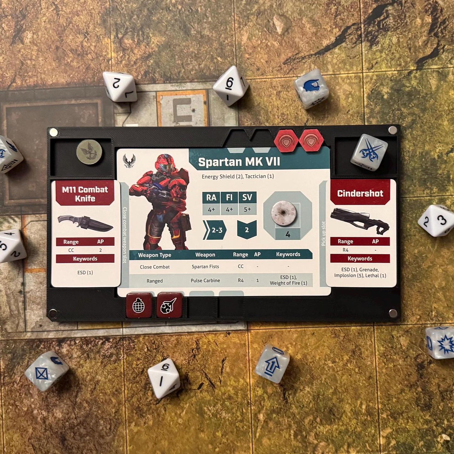 Halo: Flashpoint - Magnetic Unit Organizer Dashboards