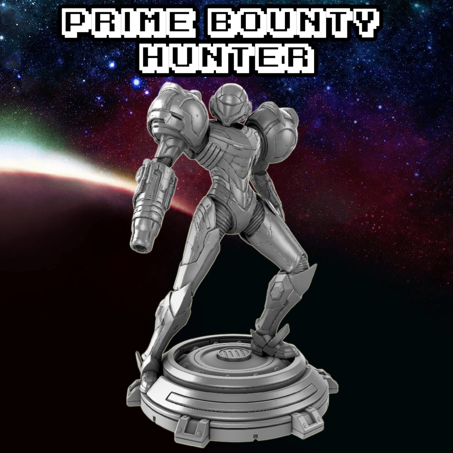 Prime Bounty Hunter Samus Statue - Bulkamancer Sculpts - 1/8 Scale - High Quality 3D Printed Multipart Resin Kit - Unpainted