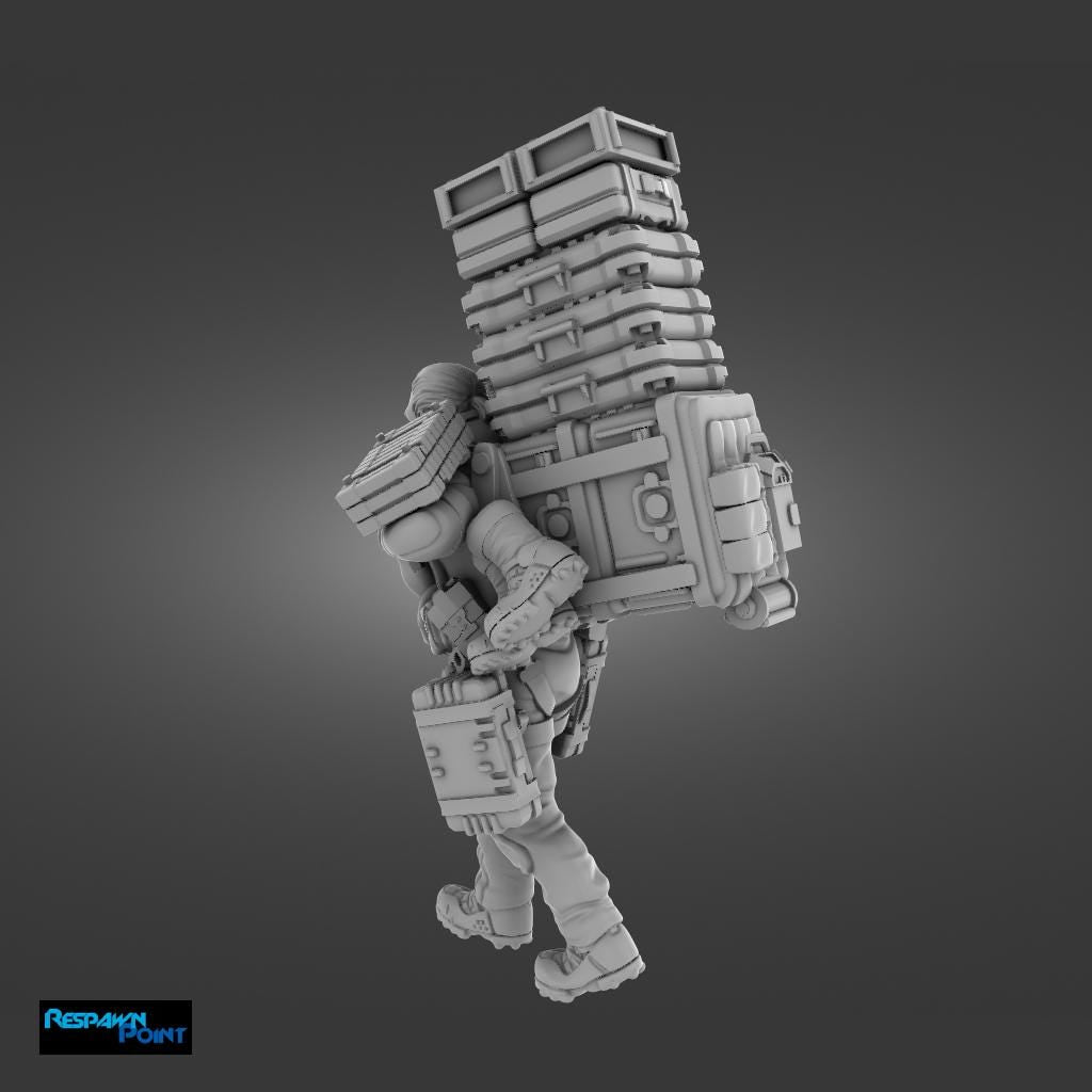 The Stranded Courier - SkullForge Studios - Sci-Fi Tabletop Miniatures - High Quality 3D Printed Resin Minis- Unpainted