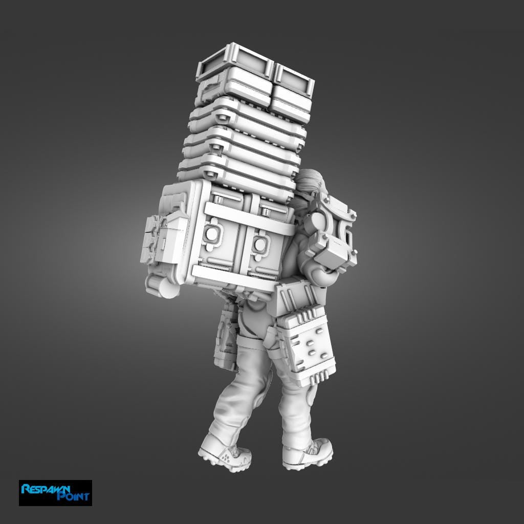 The Stranded Courier - SkullForge Studios - Sci-Fi Tabletop Miniatures - High Quality 3D Printed Resin Minis- Unpainted