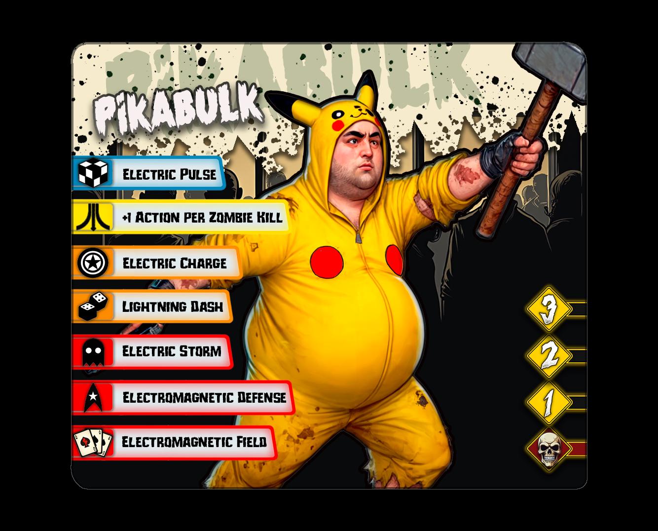 Pikabulk - Zombie-Con: The Walking Nerds - Tabletop Miniatures for Zombicide and Horror Games - High Quality 3D Printed Resin Minis