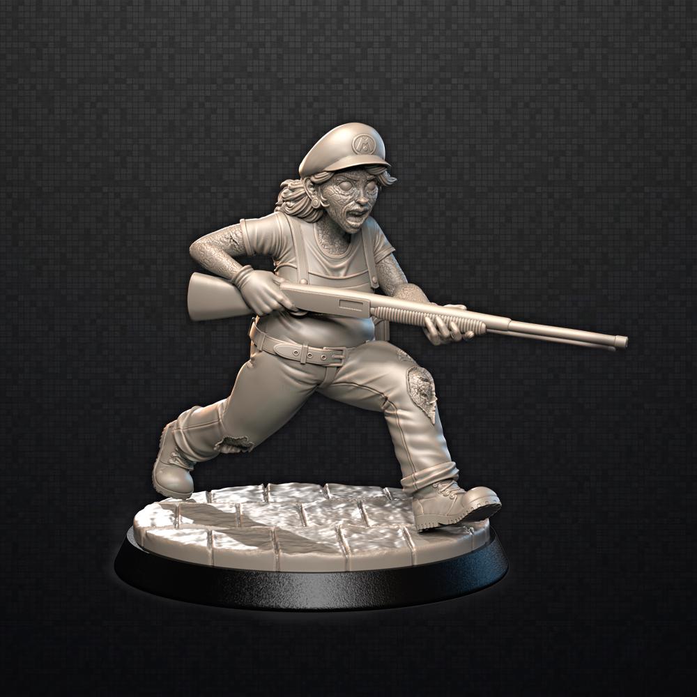 The Pipeslayer - Zombie-Con: The Walking Nerds - Tabletop Miniatures for Zombicide and Horror Games - High Quality 3D Printed Resin Minis