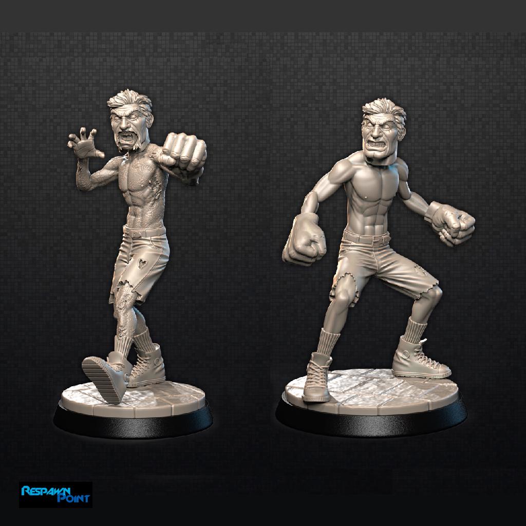 Incredible Sulk - Zombie-Con: The Walking Nerds - Tabletop Miniatures for Zombicide and Horror Games - High Quality 3D Printed Resin Minis