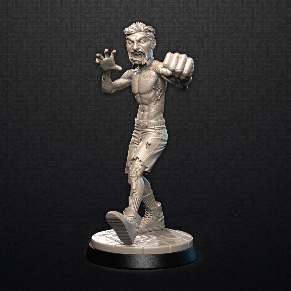 Incredible Sulk - Zombie-Con: The Walking Nerds - Tabletop Miniatures for Zombicide and Horror Games - High Quality 3D Printed Resin Minis