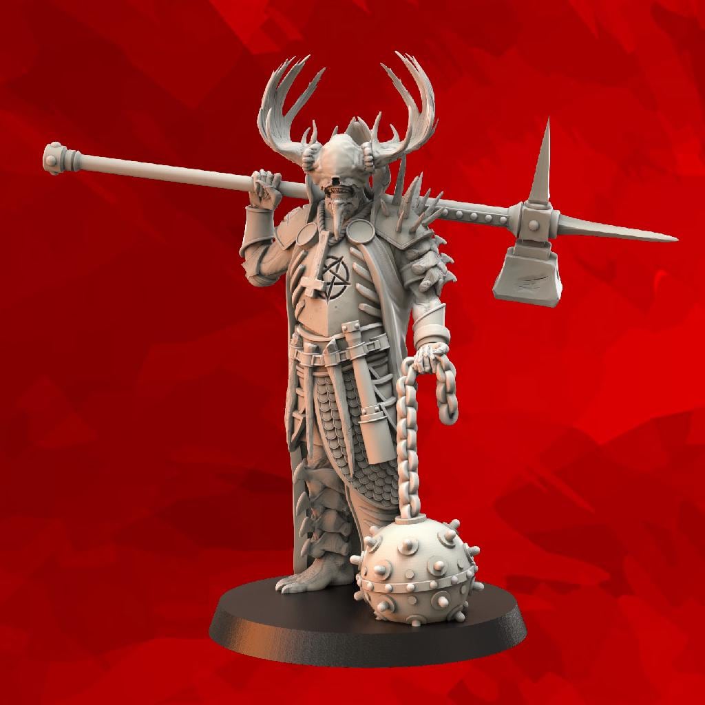 Knight / Plague Knight - Doomed Batallions - Tabletop Miniatures ideal for Trench Crusade - High Quality 3D Printed Minis - Unpainted