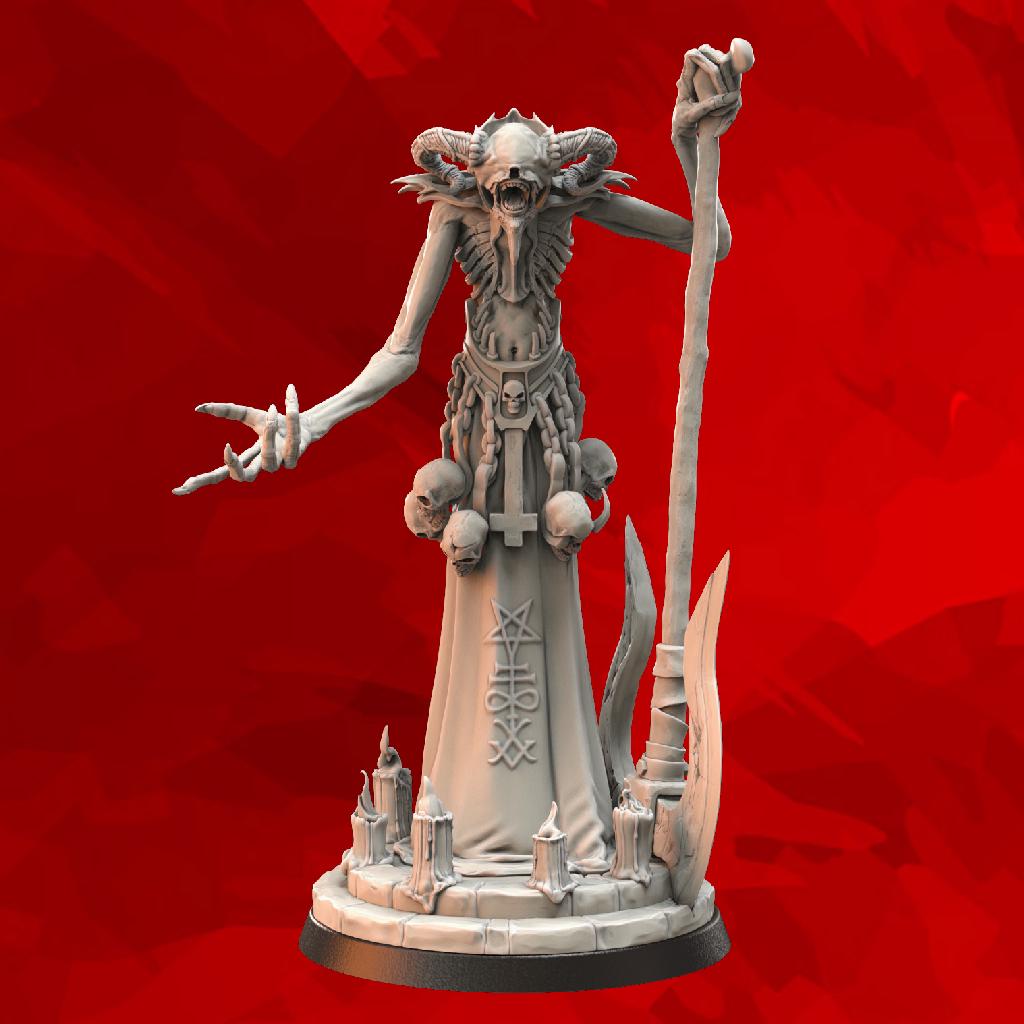 Necromancer / Lord - Doomed Batallions - Tabletop Miniatures ideal for Trench Crusade - High Quality 3D Printed Minis - Unpainted