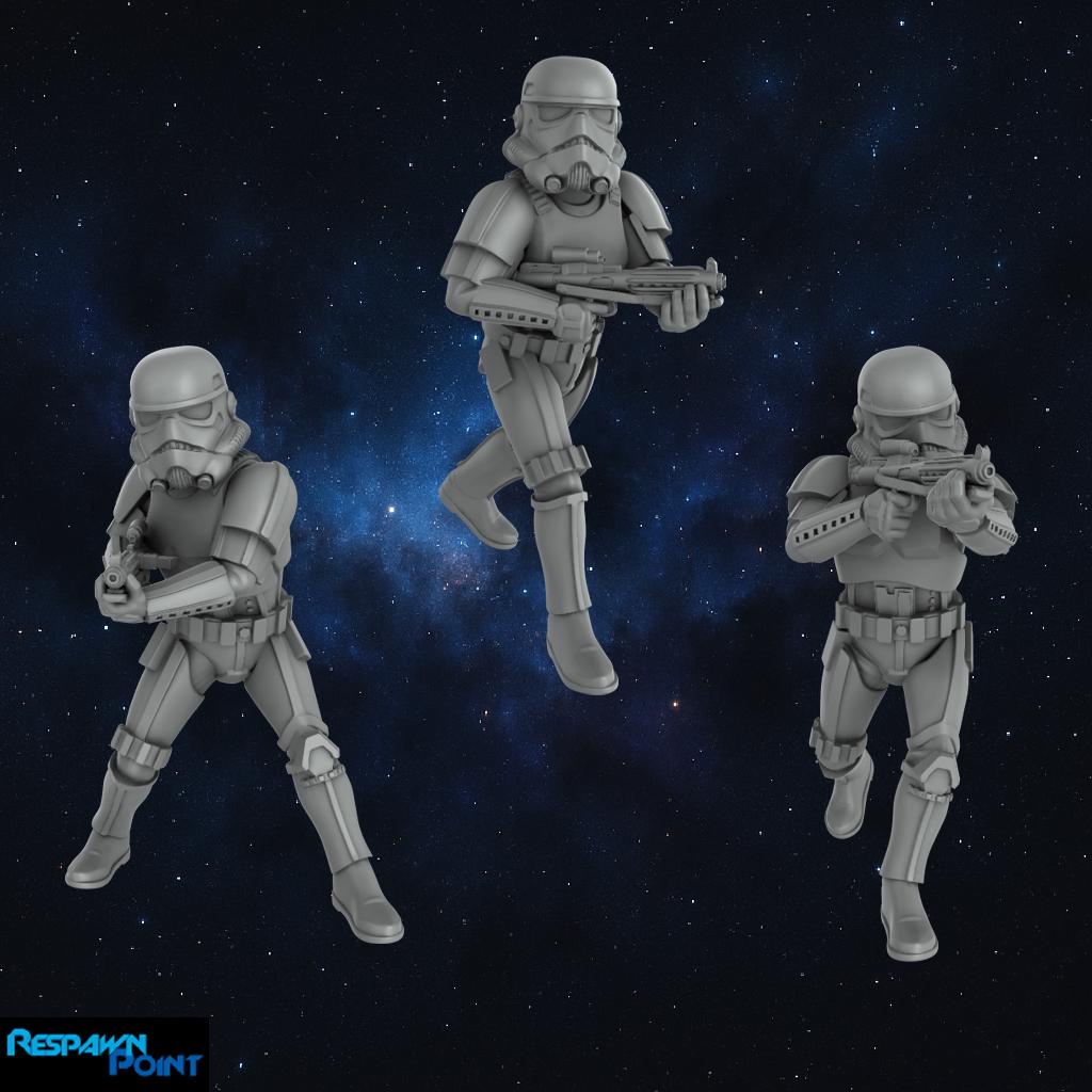 Authority Combat Troopers - SkullForge Studios - Tabletop Miniatures for Sci-Fi Galactic Battles - High Quality 3D Printed Minis