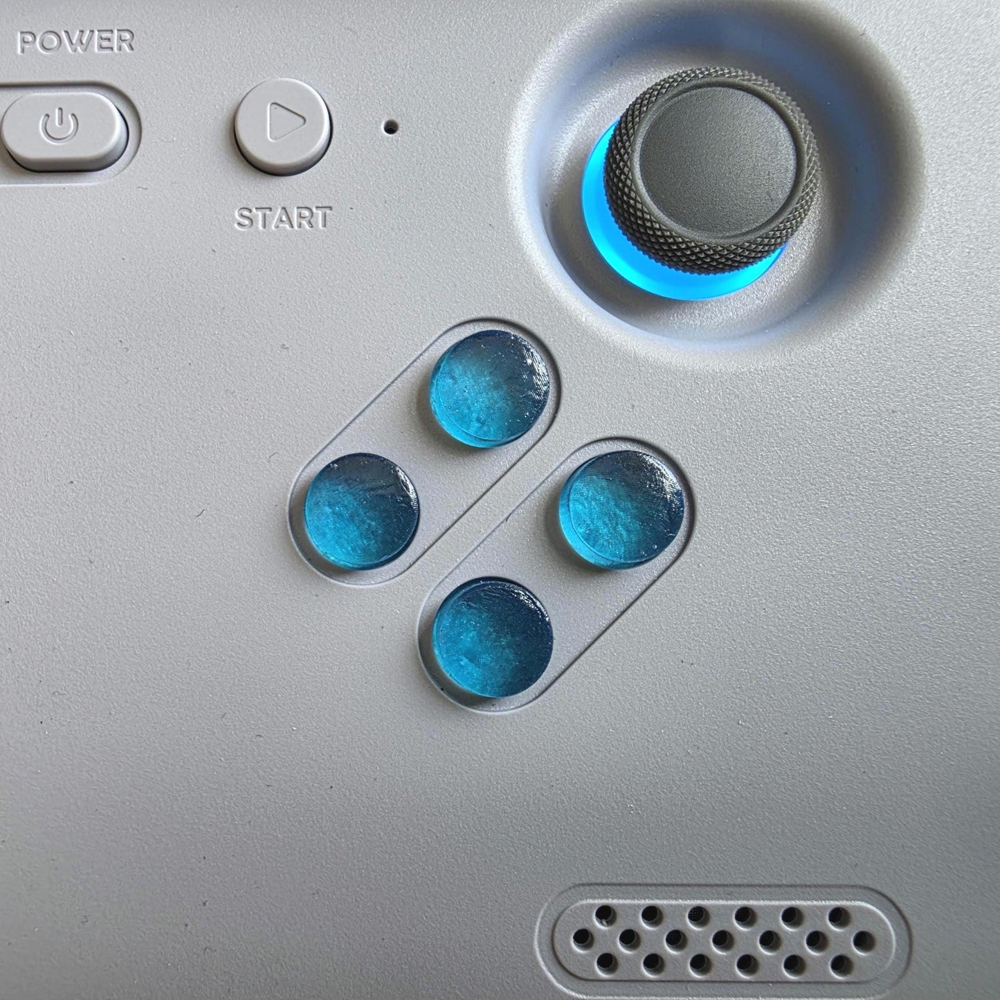 Retroid Pocket Flip 2 Ice Blue Button Set