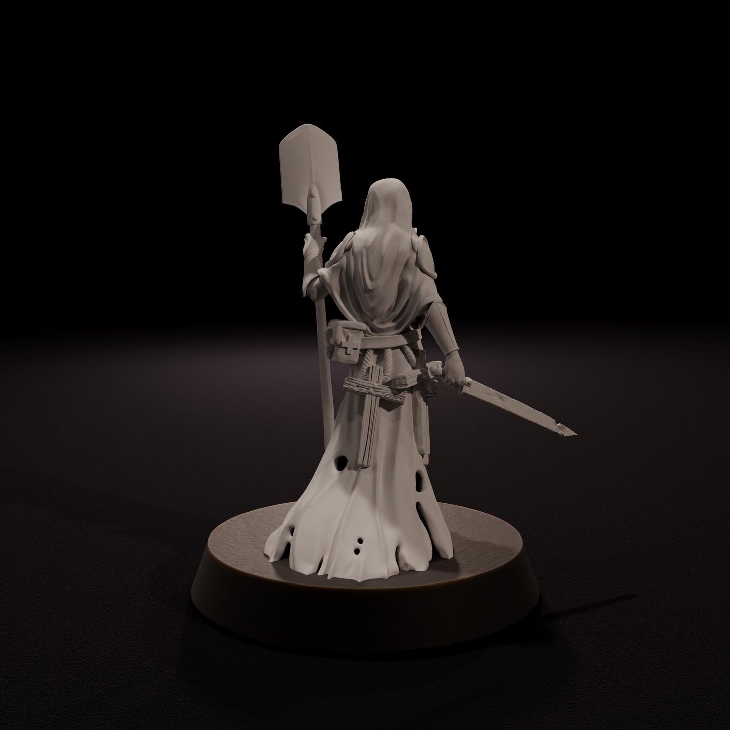 Medic Nun / Combat Medic - Wraith Pilgrims - Tabletop Miniatures ideal for Trench Crusade - High Quality Unpainted 3D Printed Minis