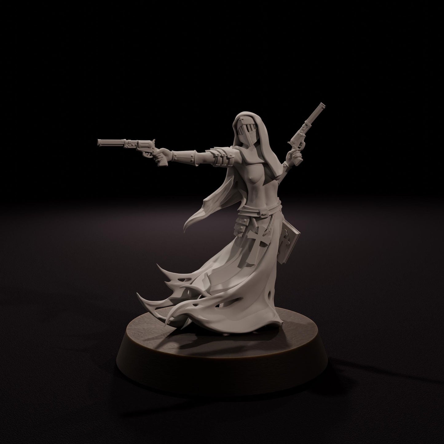 Nuns - Wraith Pilgrims - Tabletop Miniatures ideal for Trench Crusade - High Quality Unpainted 3D Printed Minis