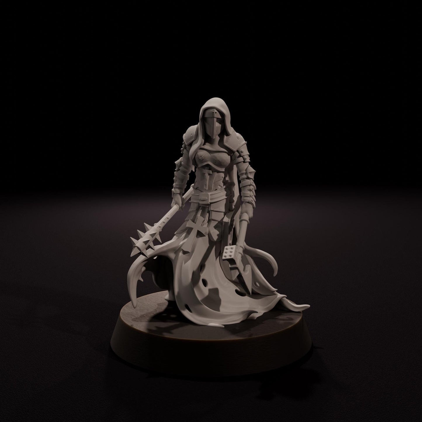 Nuns - Wraith Pilgrims - Tabletop Miniatures ideal for Trench Crusade - High Quality Unpainted 3D Printed Minis