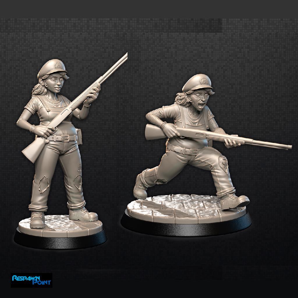 Zombie-Con: The Walking Nerds Complete Set - Tabletop Miniatures for Zombicide and Horror Games - High Quality 3D Printed Resin Minis