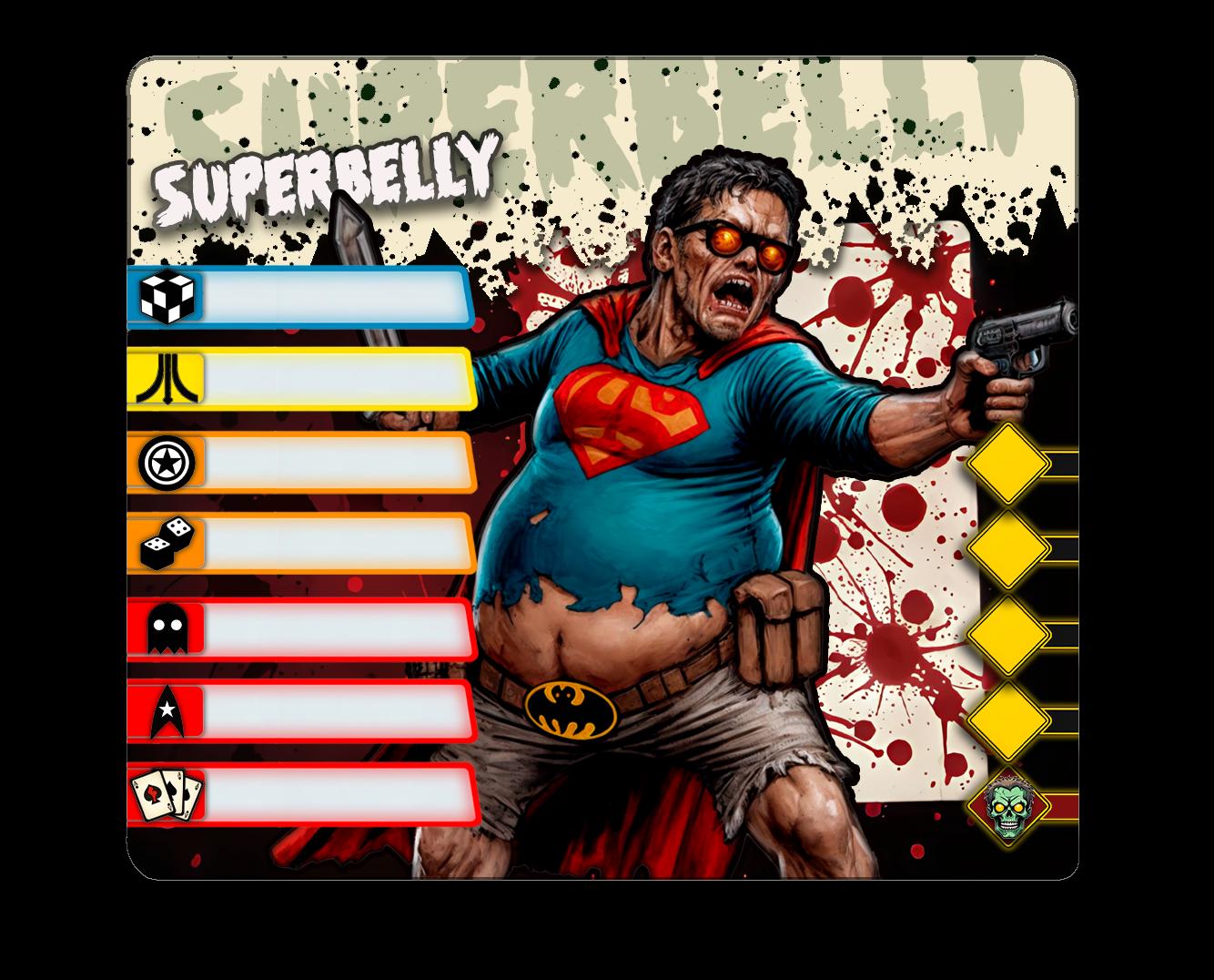 Superbelly - Zombie-Con: The Walking Nerds - Tabletop Miniatures for Zombicide and Horror Games - High Quality 3D Printed Resin Minis