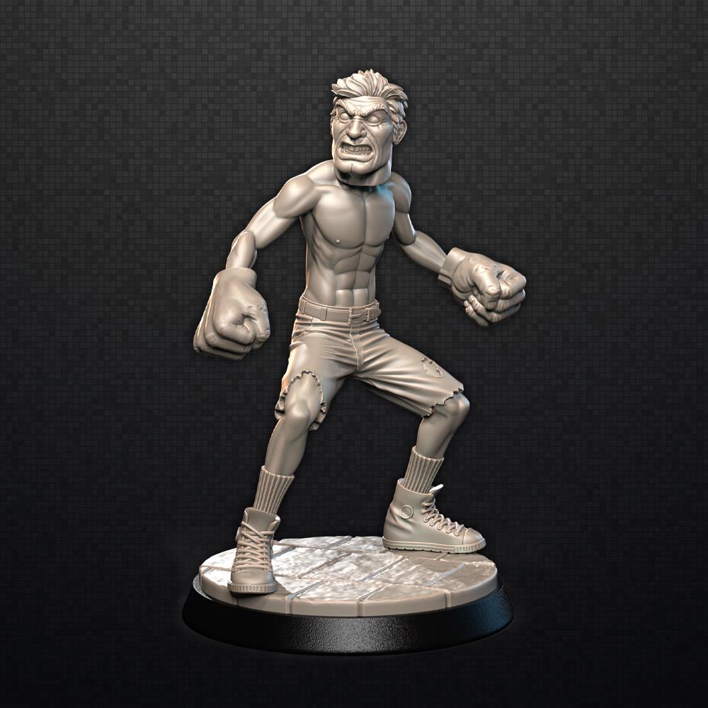 Incredible Sulk - Zombie-Con: The Walking Nerds - Tabletop Miniatures for Zombicide and Horror Games - High Quality 3D Printed Resin Minis
