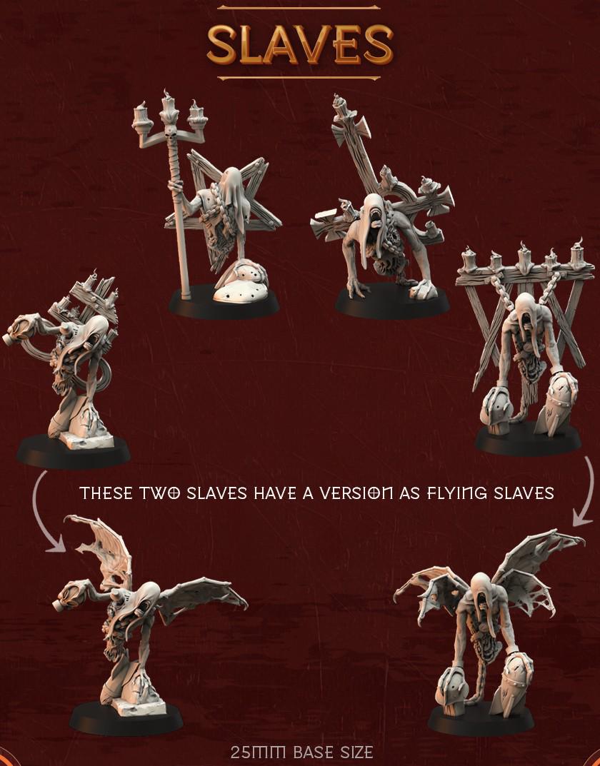 Candles of Heresy Core Set - Doomed Batallions - Tabletop Miniatures ideal for Trench Crusade - High Quality 3D Printed Minis - Unpainted