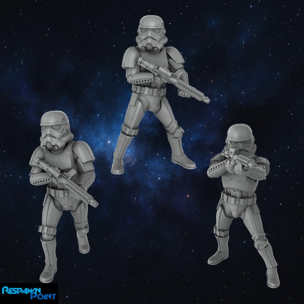 Authority Combat Troopers - SkullForge Studios - Tabletop Miniatures for Sci-Fi Galactic Battles - High Quality 3D Printed Minis