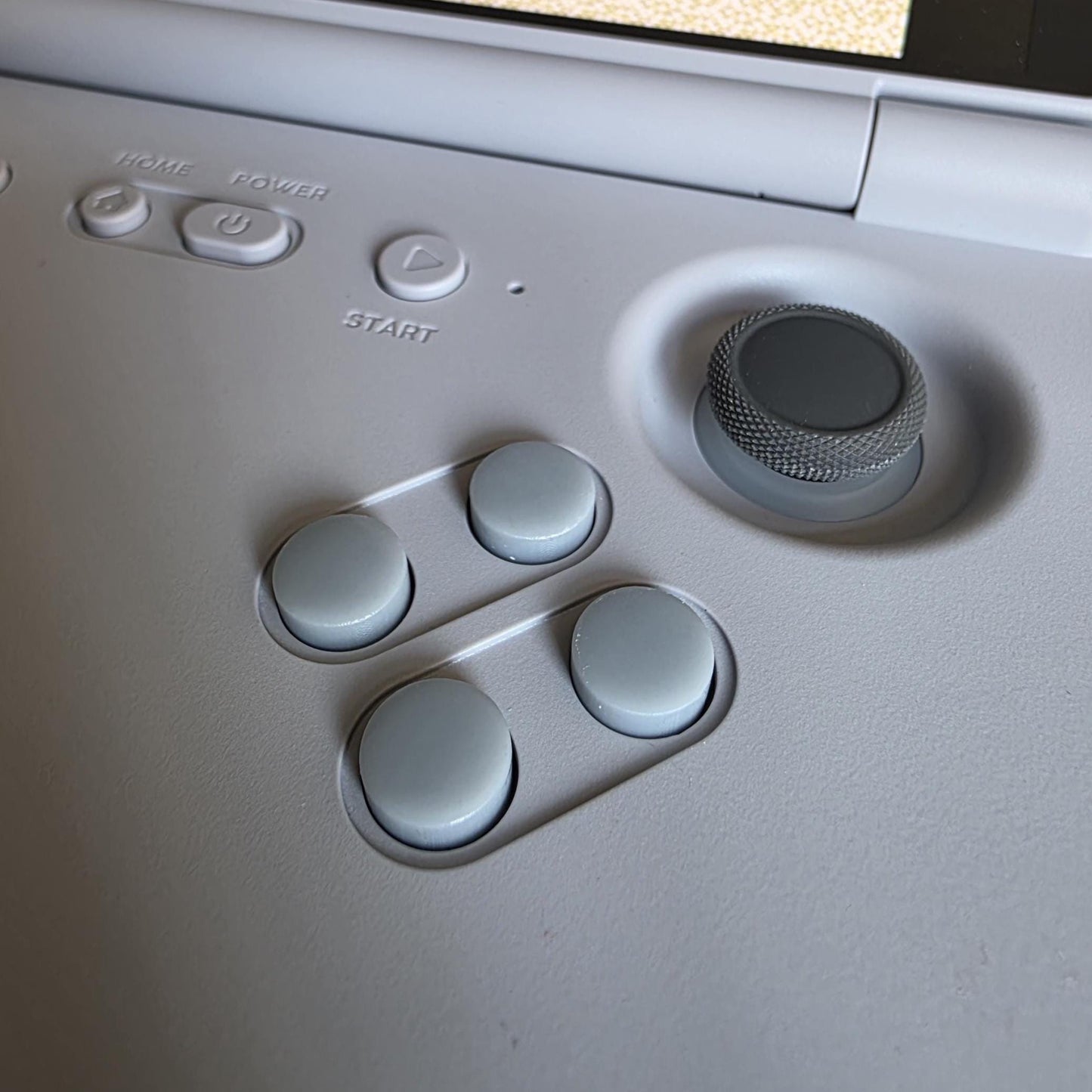 Retroid Pocket Flip 2 Pure Gray Blank Button Set