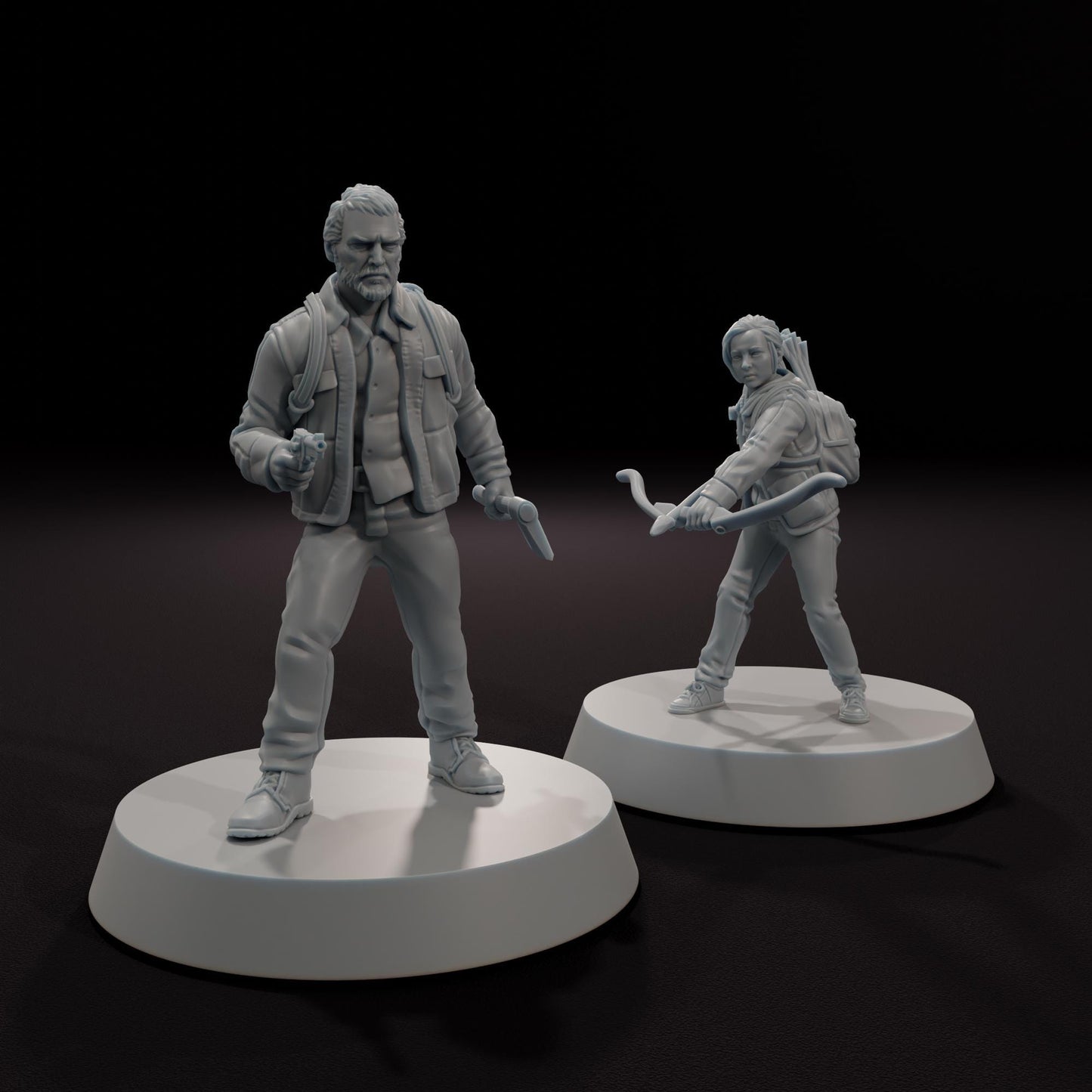The Cure and Contractor - Outbreak Survival - SkullForge Studios - 3D Printed Resin Figures for STALKER, Fallout, Zona Alfa