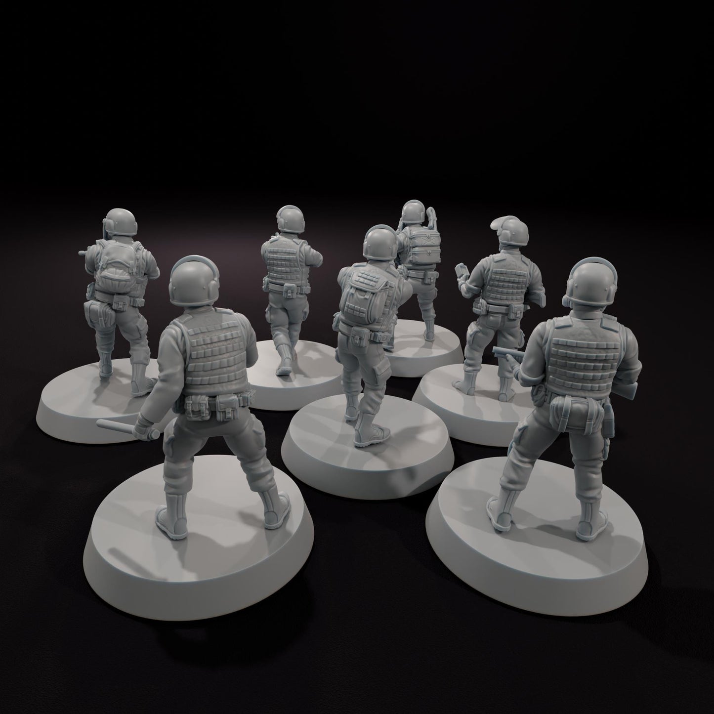 The Federal Agency Survivors - Outbreak Survival - SkullForge Studios - 3D Printed Resin Figures for STALKER, Fallout, Zona Alfa