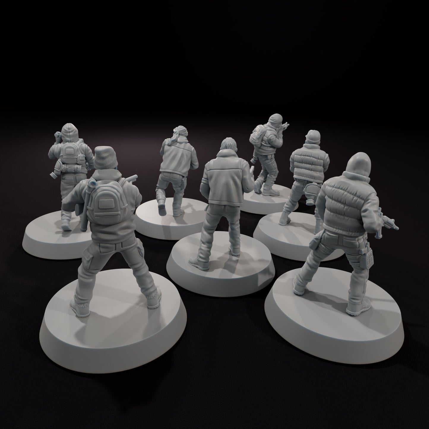 The Quarantine Zone Survivors - Outbreak Survival - SkullForge Studios - 3D Printed Resin Figures for STALKER, Fallout, Zona Alfa