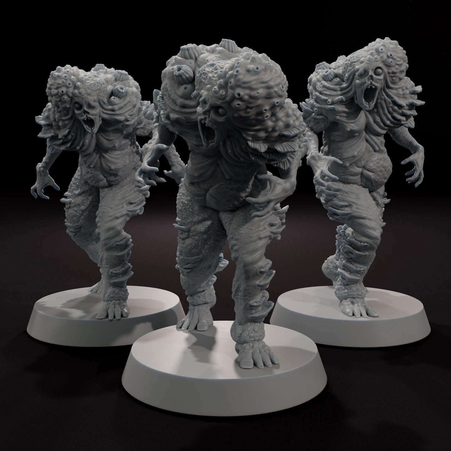 Infected Shamblers Enemy Pack - Aftermath Studios - Post-Apocalyptic 3D Printed Resin Figures for STALKER, Fallout, Zona Alfa