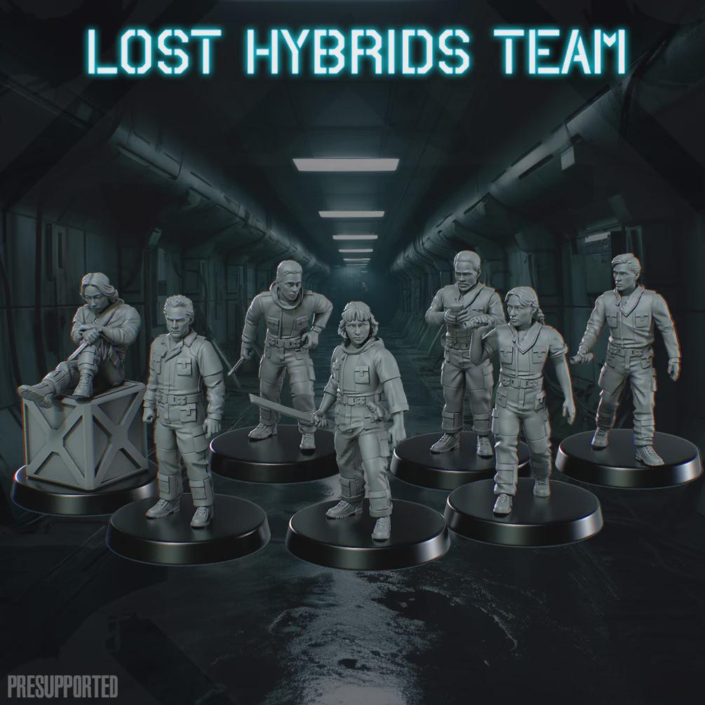 Lost Hybrids Team - SkullForge Studios - Tabletop Miniatures