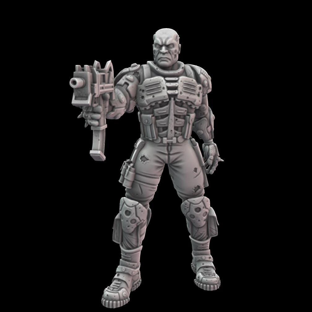 Damned Soliders Squad - Zamrodaen Cyberfiends - Sci-Fi Tabletop Miniatures