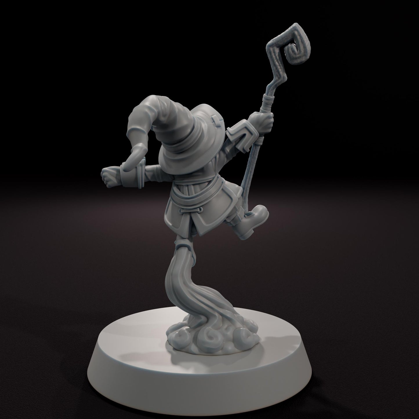 The Little Black Mage - 32mm Scale Fantasy Tabletop RPG Miniature