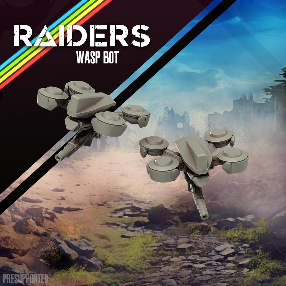 Raiders Wasp Bot - SkullForge Studios - Tabletop Miniatures