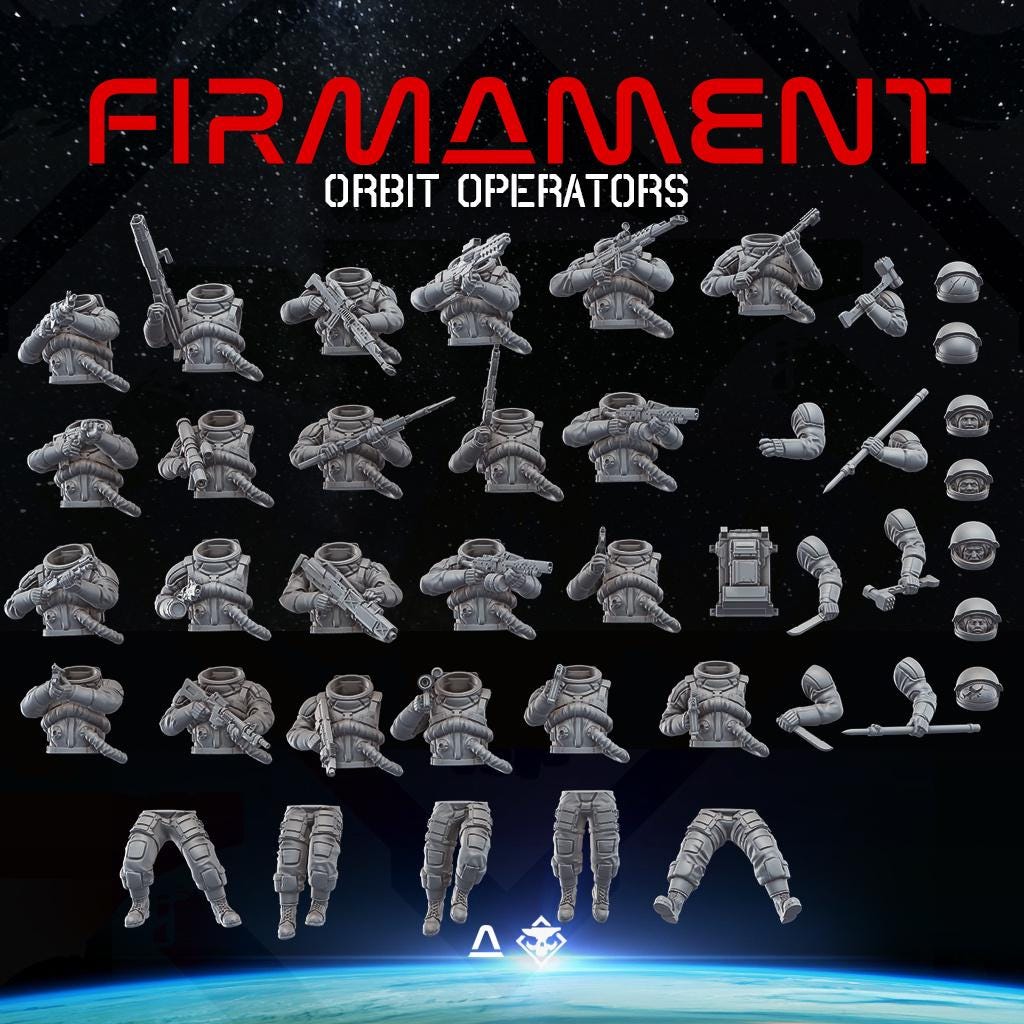 Firmament: Orbit Operators Modular Kit - SkullForge Studios - Sci-Fi Tabletop Miniatures
