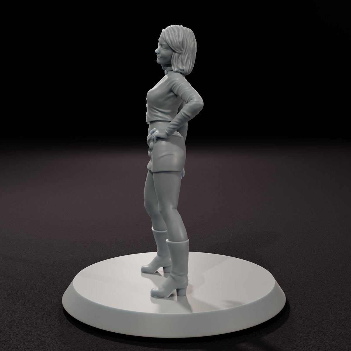 The Scarlet Doppelganger - 32mm Scale Post-Apocalyptic Horror Miniature