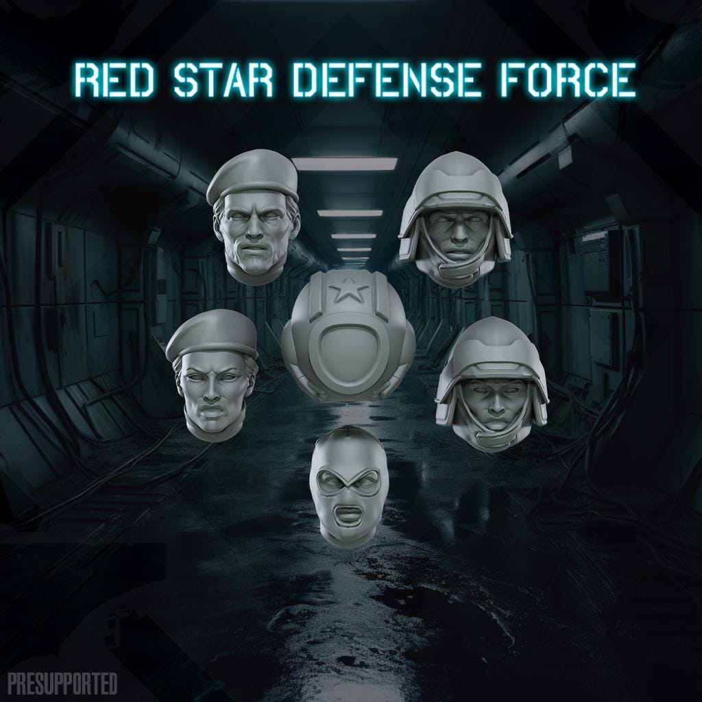 Red Star Defense Force - SkullForge Studios - Tabletop Miniatures