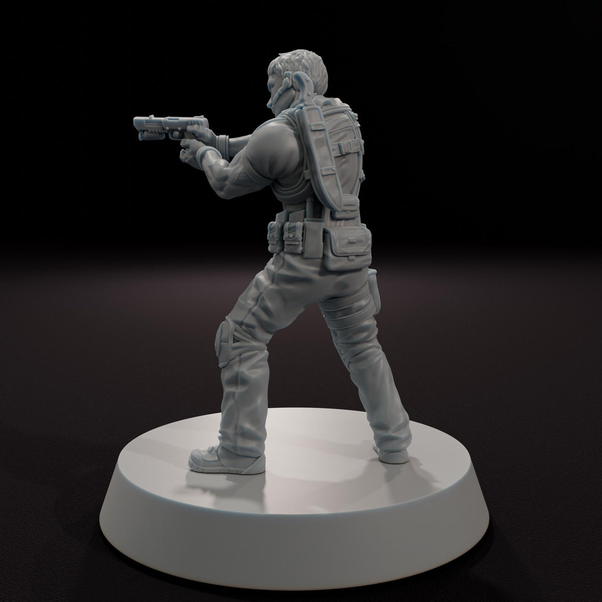 Captain Boulder - 32mm Scale Post-Apocalyptic Horror Miniature