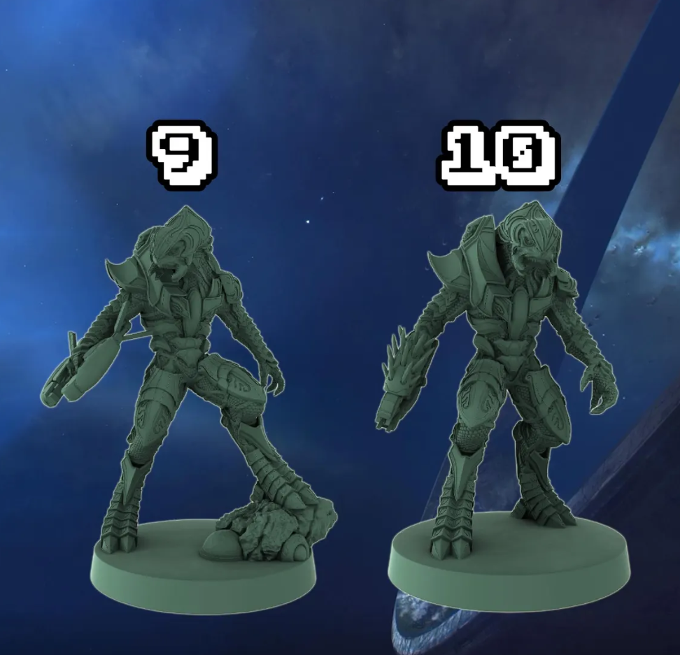 Halo Elite Arbiter Covenant Miniatures 1:48 Scale Miniatures for Flashpoint and Tabletop- Galactic Armory - Sci-Fi Wargaming Figures