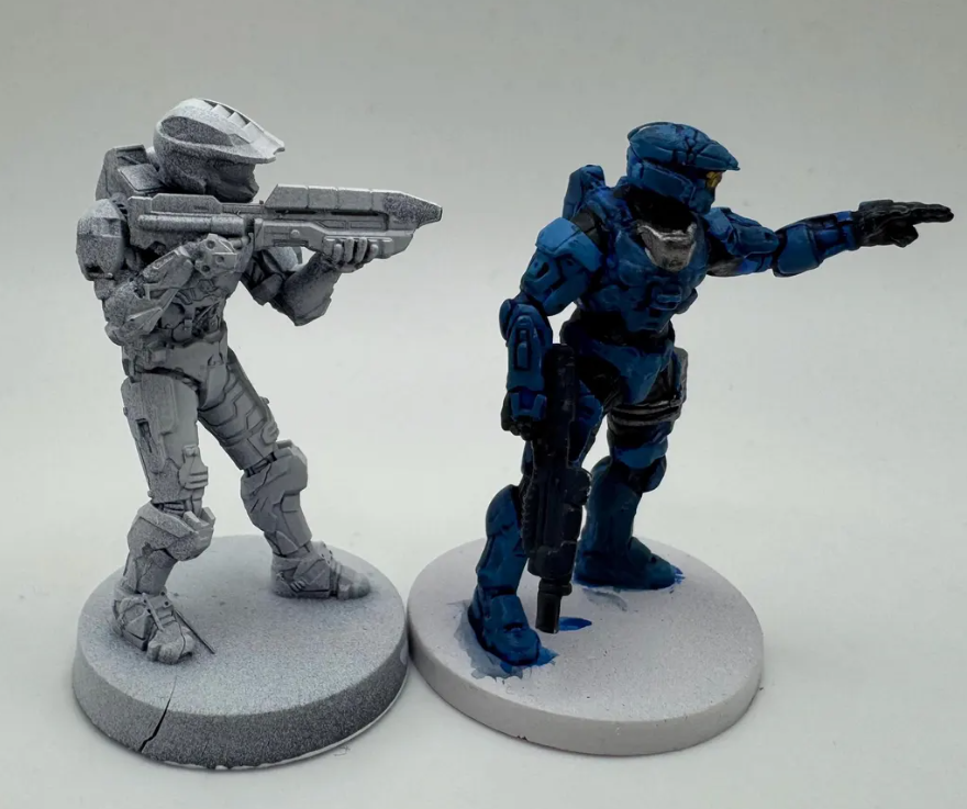 Halo Spartan Miniatures 1:48 Scale Miniatures for Flashpoint/Tabletop- Galactic Armory - Sci-Fi Wargaming Figures