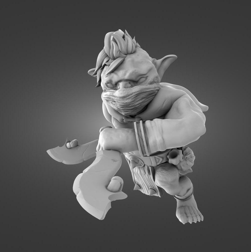 Nasty Goblin Assassins - Skarrtrench - 28/32mm Resin Miniatures