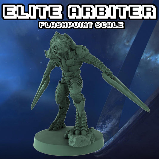 Halo Elite Arbiter Covenant Miniatures 1:48 Scale Miniatures for Flashpoint and Tabletop- Galactic Armory - Sci-Fi Wargaming Figures