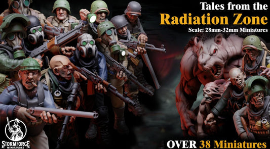 Tales from the Radiation Zone - 3D Print Collection - Post Apocalyptic 28mm/32mm Miniatures for Zona Alfa/Fallout/STALKER Tabletop Gaming